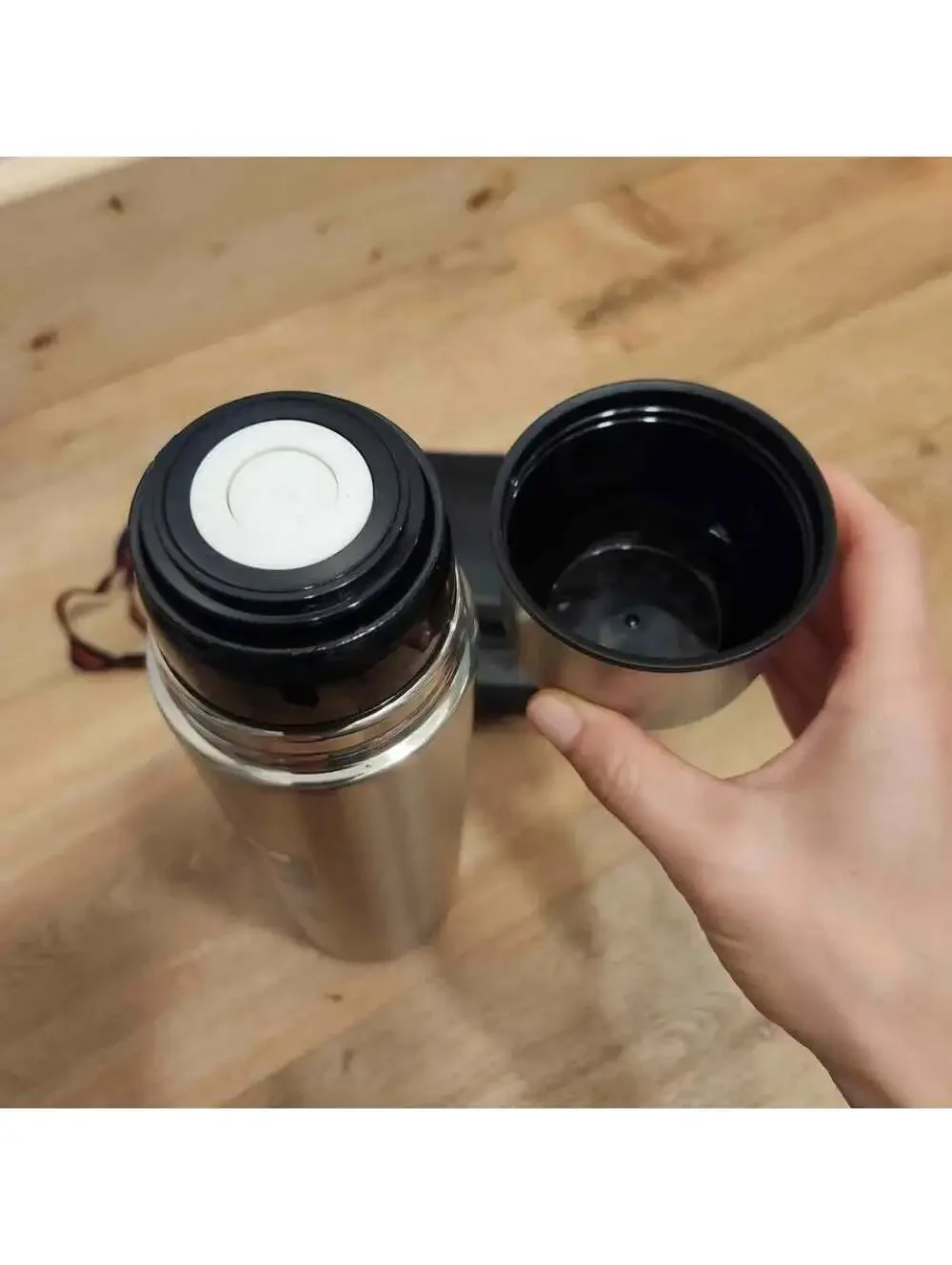 Stainless Steel Thermos with Case
